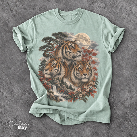 Vintage Tiger Tee, Retro 90s Style Tee,