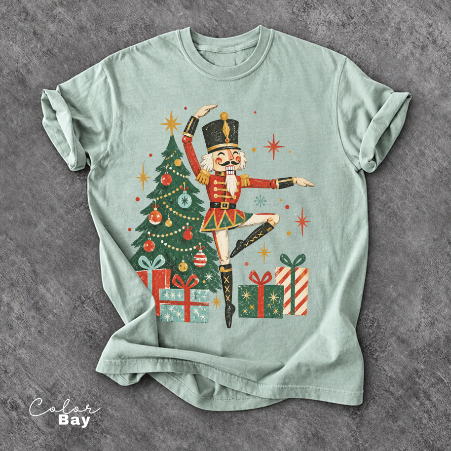 Nutcracker Dancing Shirt, Vintage Christmas Dancer Tee, Nutcracker Graphic Tee, Comfort Colors