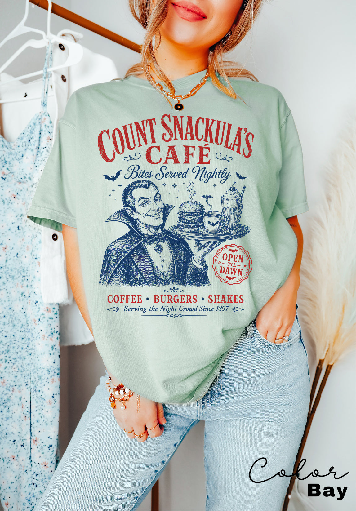 Retro Halloween Vampire Shirt