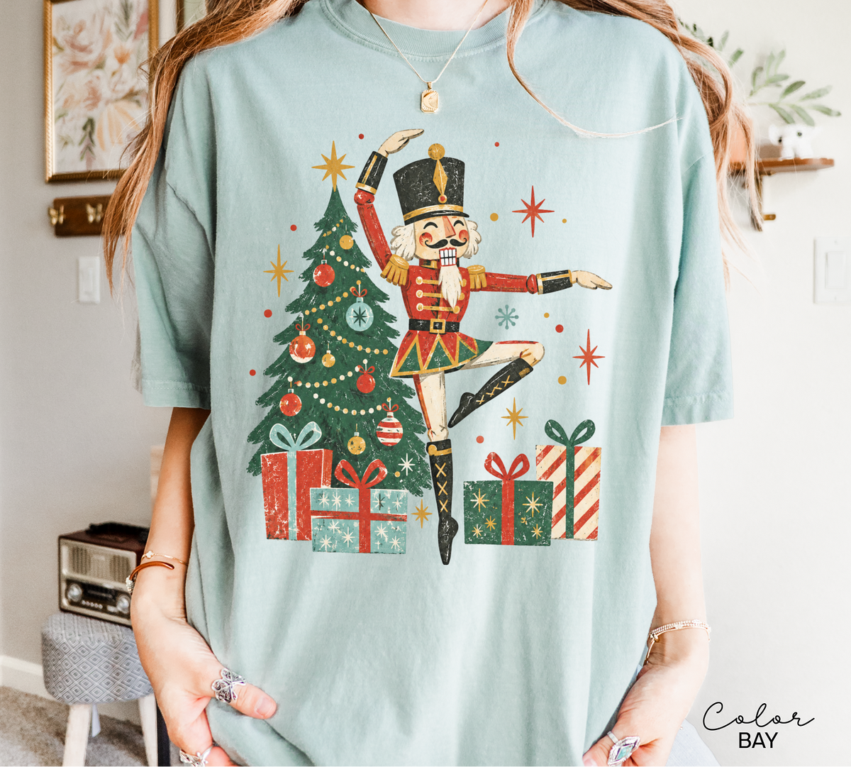 Nutcracker Dancing Shirt, Vintage Christmas Dancer Tee, Nutcracker Graphic Tee, Comfort Colors