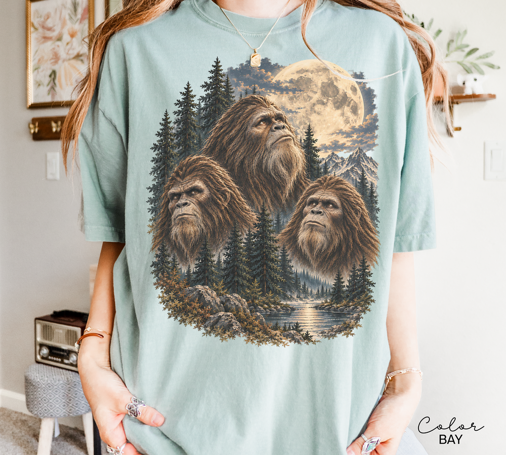 Bigfoot Retro Nature Shirt, Comfort Colors Tee