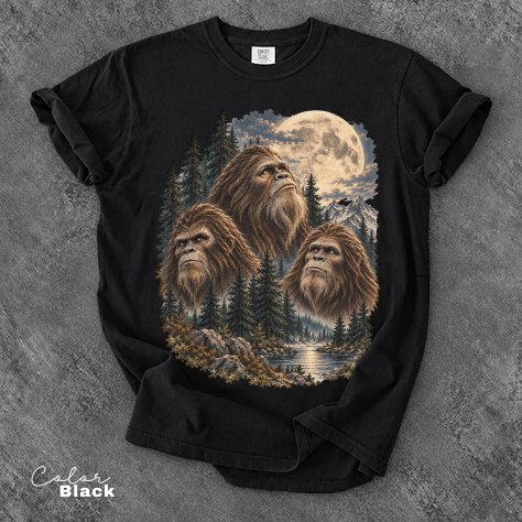 Bigfoot Retro Nature Shirt, Comfort Colors Tee