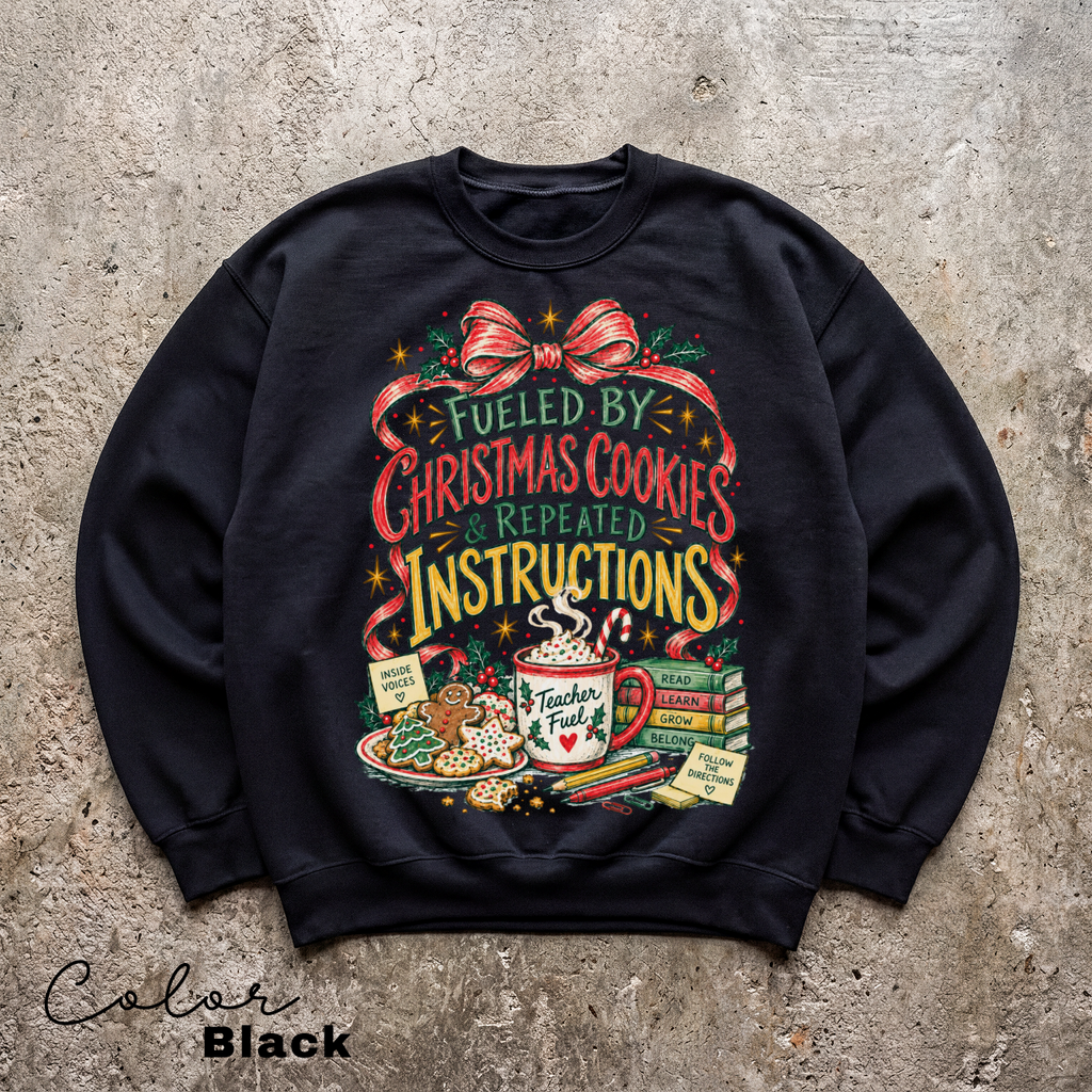Teacher Christmas Sweatshirt, Holiday Teacher Crewneck, Retro Christmas Teacher Pullover, Teacher Gift Sweatshirt
