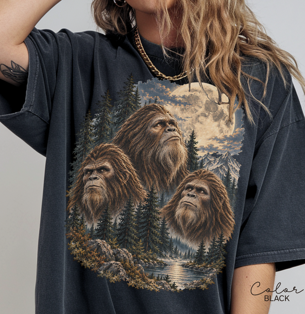 Bigfoot Retro Nature Shirt, Comfort Colors Tee