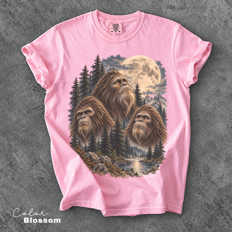 Bigfoot Retro Nature Shirt, Comfort Colors Tee