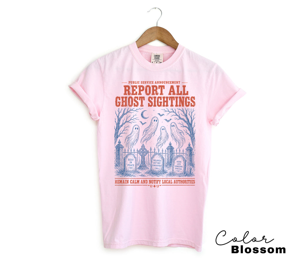 Halloween Ghost Shirt, Fake Halloween Public Service Announcement