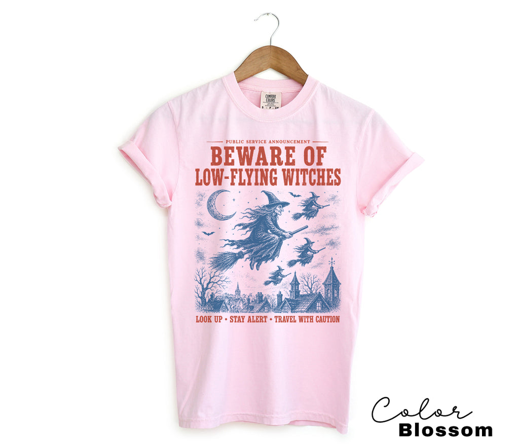 Halloween Witch T-Shirt, Vintage Witch Graphic Tee, Fake Halloween Public Service Announcement