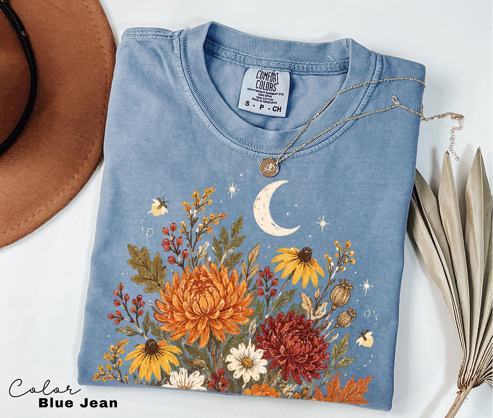 Vintage Floral Book Lover T-Shirt