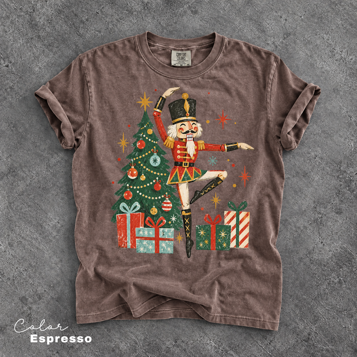 Nutcracker Dancing Shirt, Vintage Christmas Dancer Tee, Nutcracker Graphic Tee, Comfort Colors