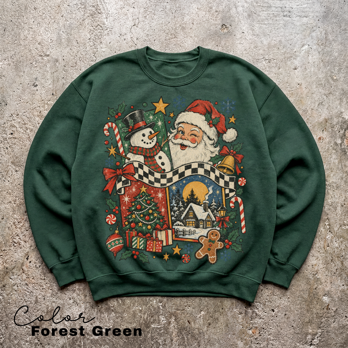 Christmas Vintage Sweatshirt, Retro Crewneck, Retro Winter Pullover, Retro Christmas