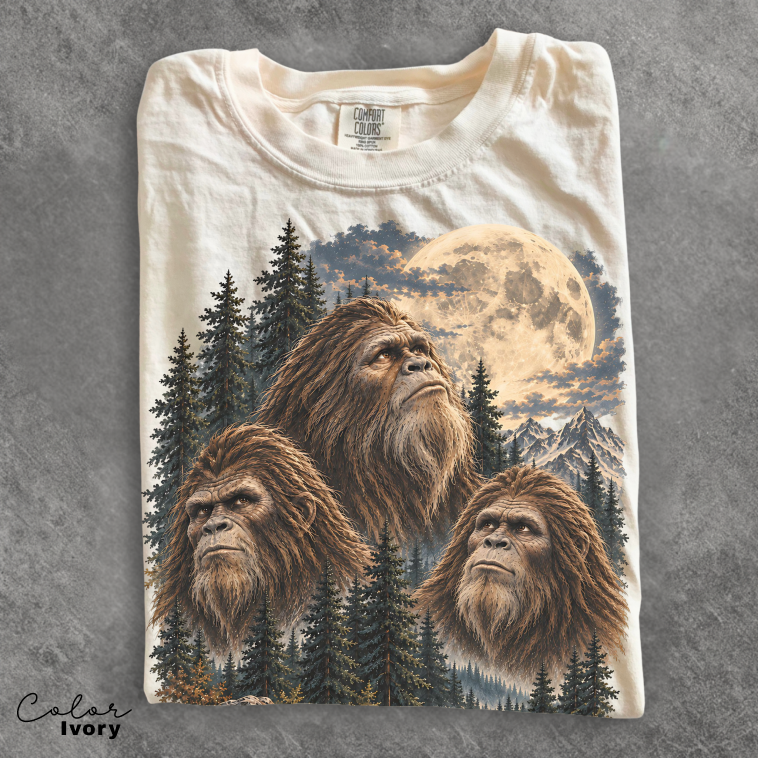 Bigfoot Retro Nature Shirt, Comfort Colors Tee