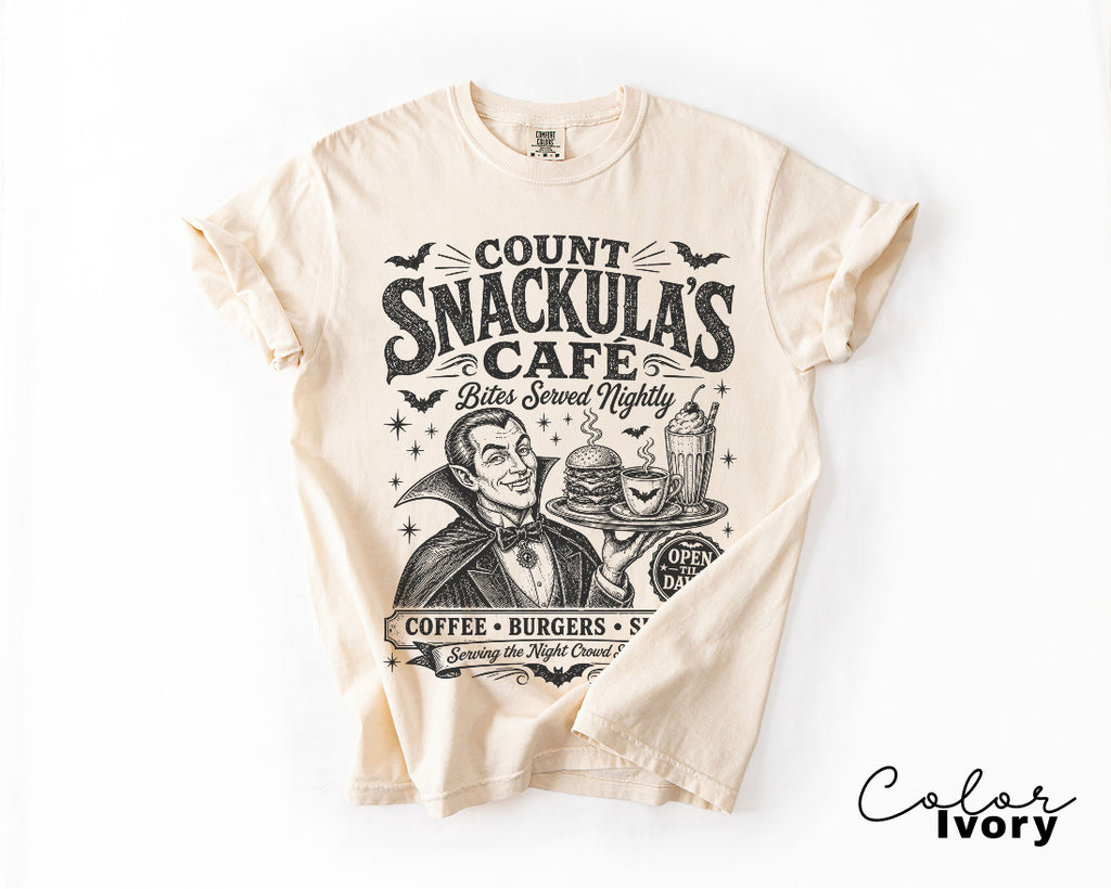 Retro Halloween Tee, Vampire Graphic Tee, Spooky Vintage Shirt