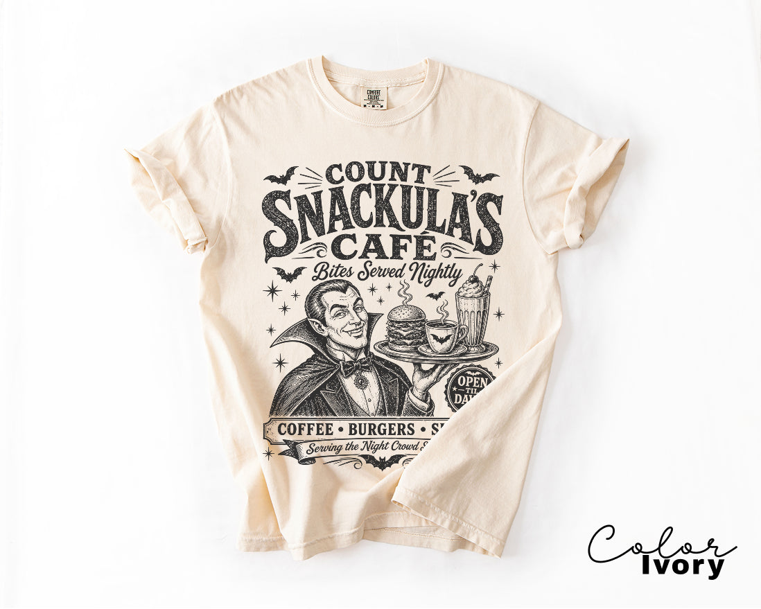 Retro Halloween Tee, Vampire Graphic Tee, Spooky Vintage Shirt