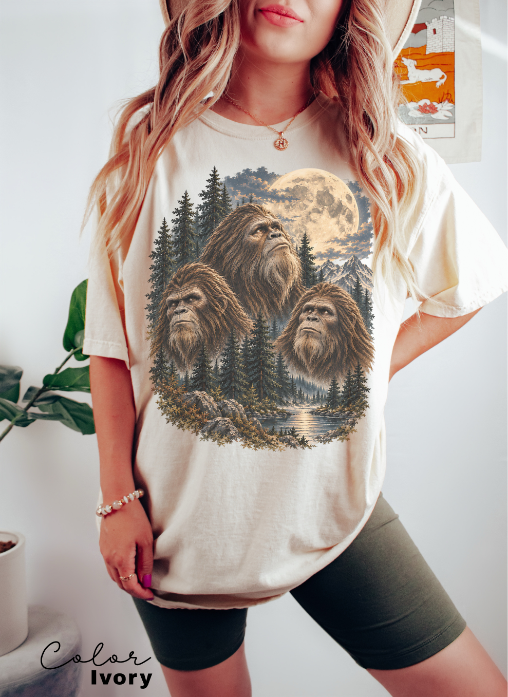 Bigfoot Retro Nature Shirt, Comfort Colors Tee