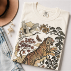 Retro Tiger Tee and Sweatshirt