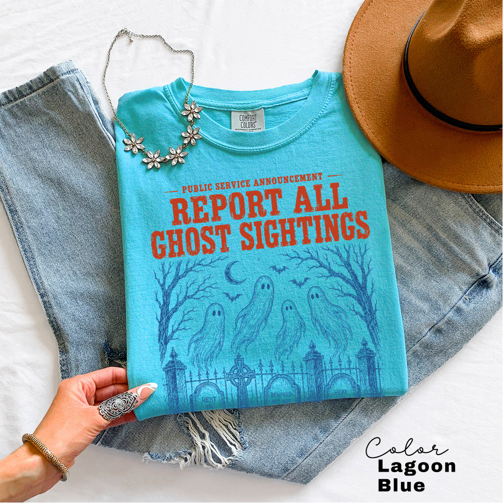Halloween Ghost Shirt, Fake Halloween Public Service Announcement