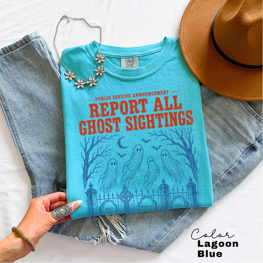 Halloween Ghost Shirt, Fake Halloween Public Service Announcement
