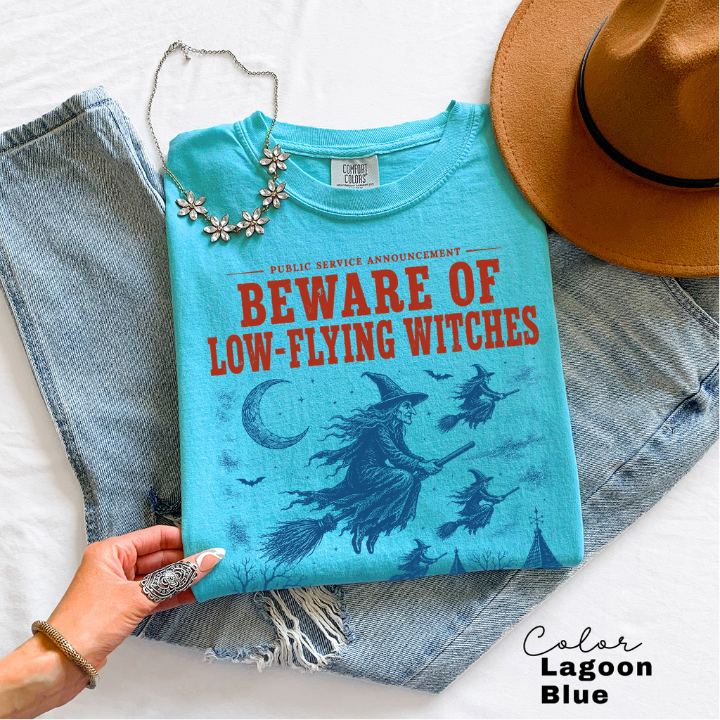 Halloween Witch T-Shirt, Vintage Witch Graphic Tee, Fake Halloween Public Service Announcement