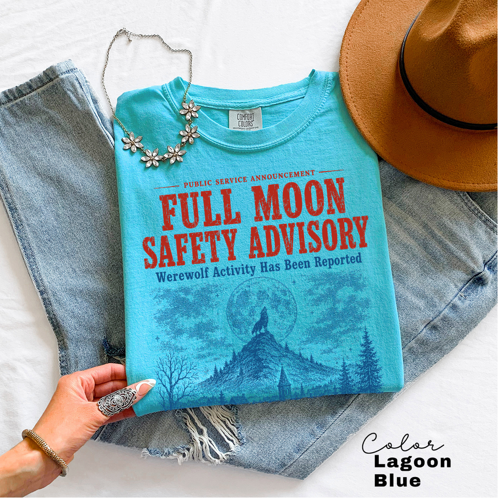 Retro Halloween Werewolf T-Shirt,fake Halloween Public Service Announcement