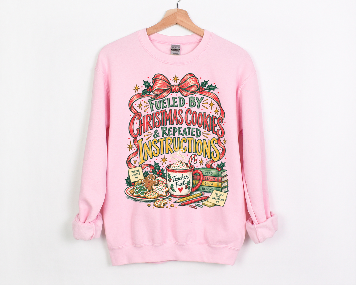 Teacher Christmas Sweatshirt, Holiday Teacher Crewneck, Retro Christmas Teacher Pullover, Teacher Gift Sweatshirt
