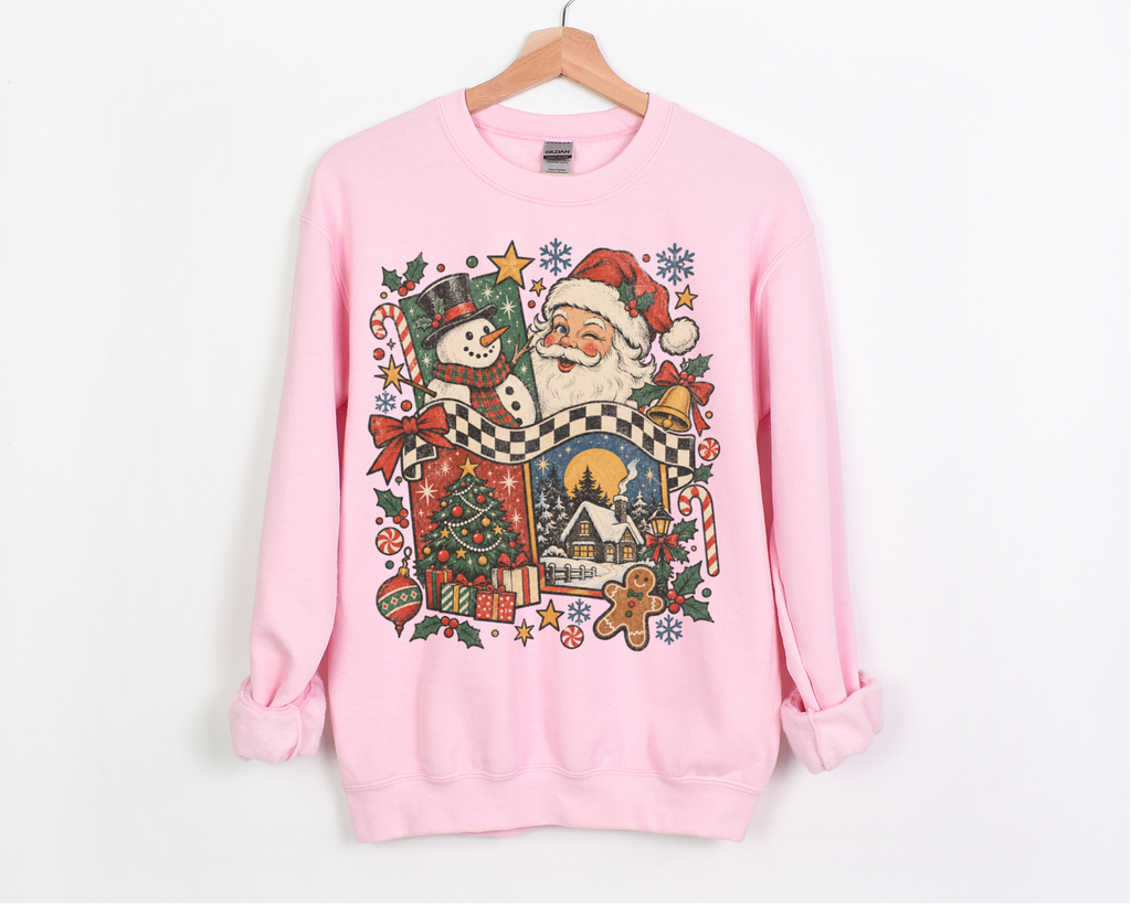 Christmas Vintage Sweatshirt, Retro Crewneck, Retro Winter Pullover, Retro Christmas