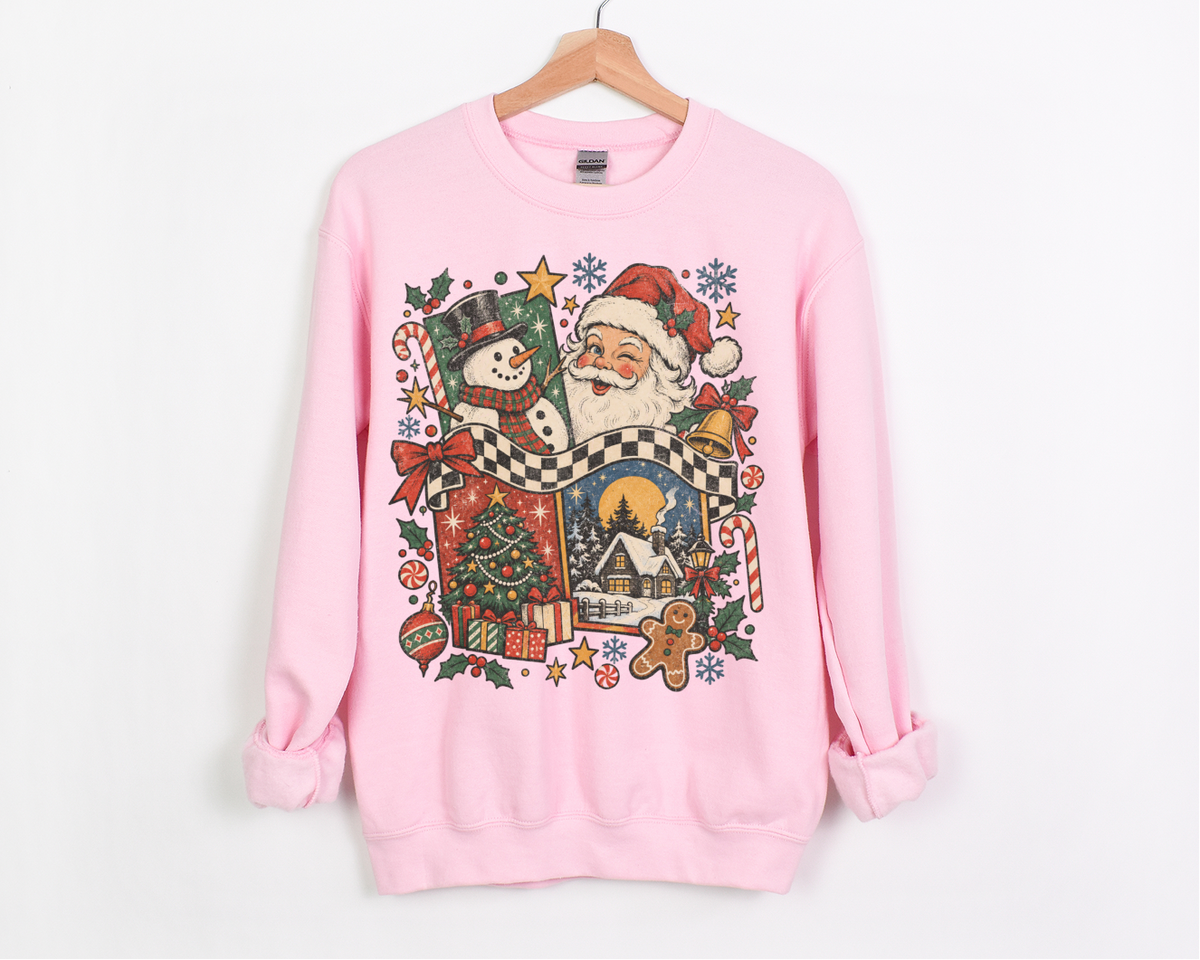 Christmas Vintage Sweatshirt, Retro Crewneck, Retro Winter Pullover, Retro Christmas