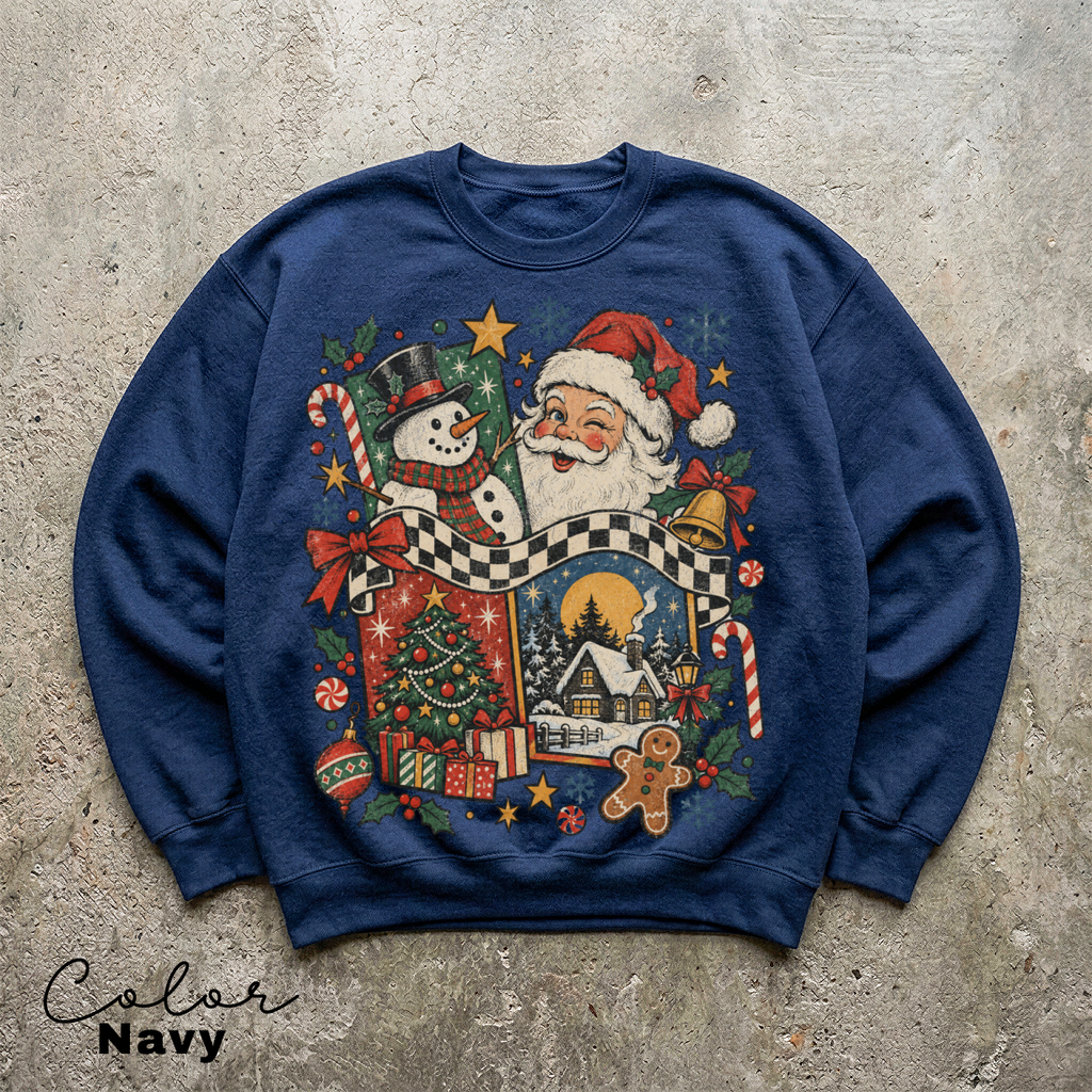 Christmas Vintage Sweatshirt, Retro Crewneck, Retro Winter Pullover, Retro Christmas