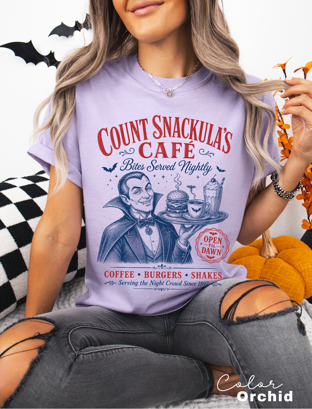 Retro Halloween Vampire Shirt