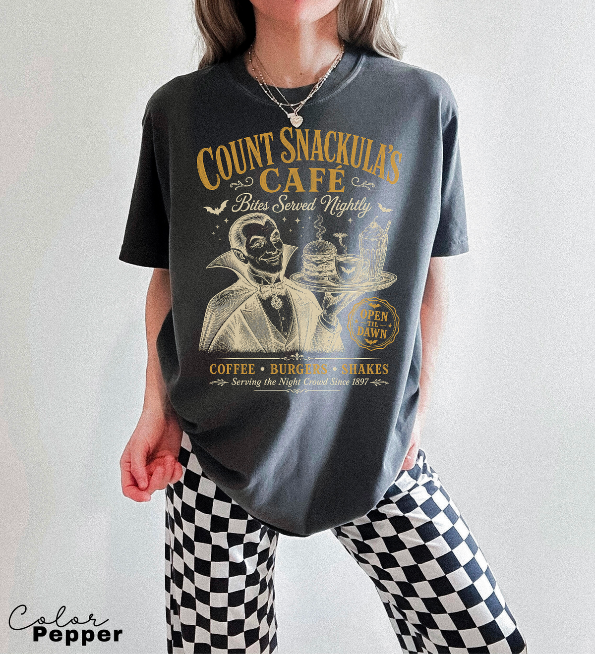 Retro Halloween Vampire Shirt