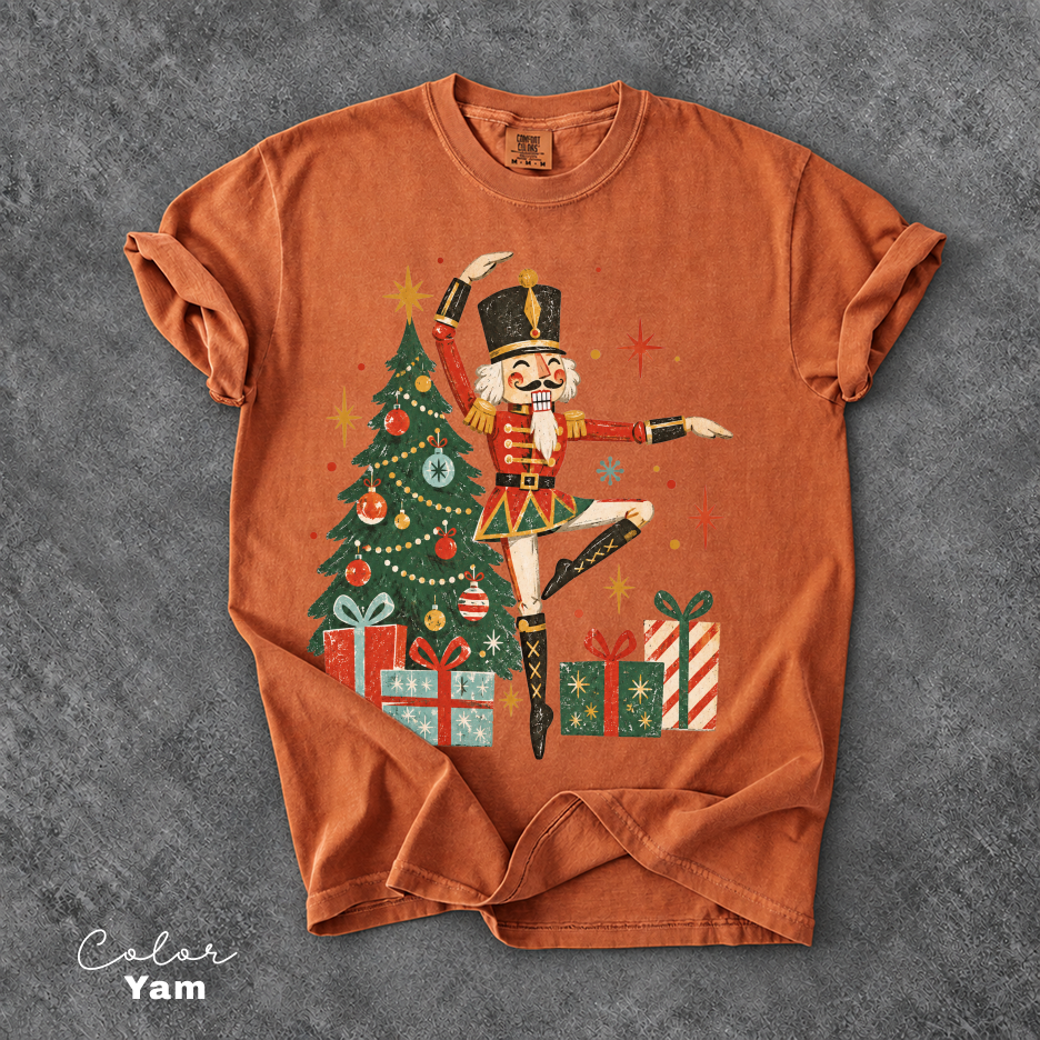 Nutcracker Dancing Shirt, Vintage Christmas Dancer Tee, Nutcracker Graphic Tee, Comfort Colors