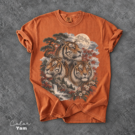 Vintage Tiger Tee, Retro 90s Style Tee,