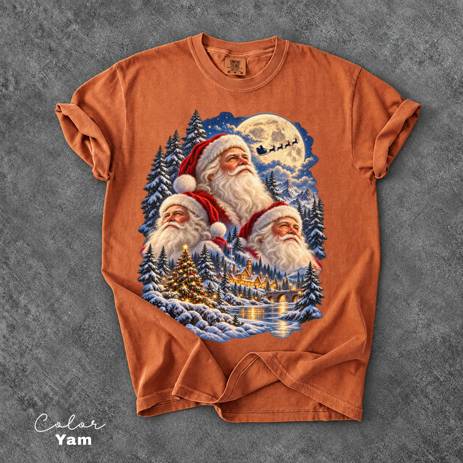 Retro Santa Christmas Shirt, Vintage Christmas 90s Tee, Santa Claus Face Shirt, Comfort Colors Tee