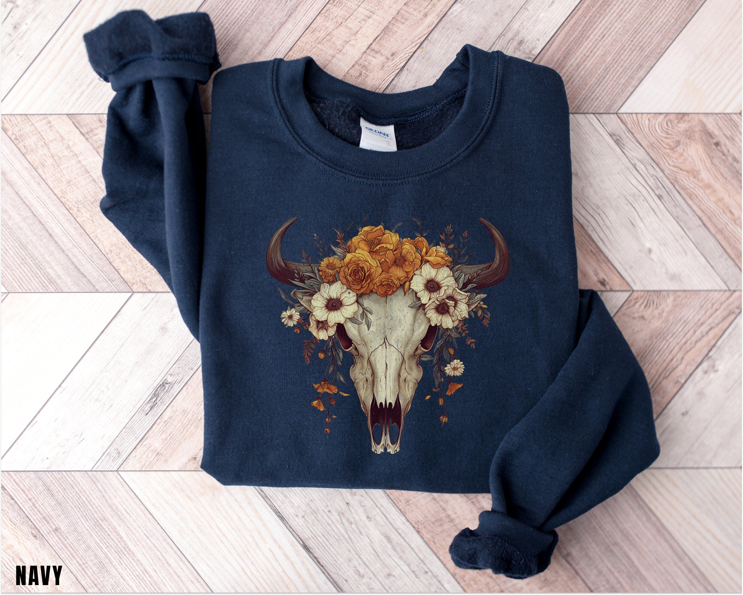 Boho Country Sweatshirt, Longhorn Shirt, Wild West Shirt, Outdoor Sweatshirt, Cowgirl Boho, Cowboy Shirt, Country Music Shirt, Gift GF