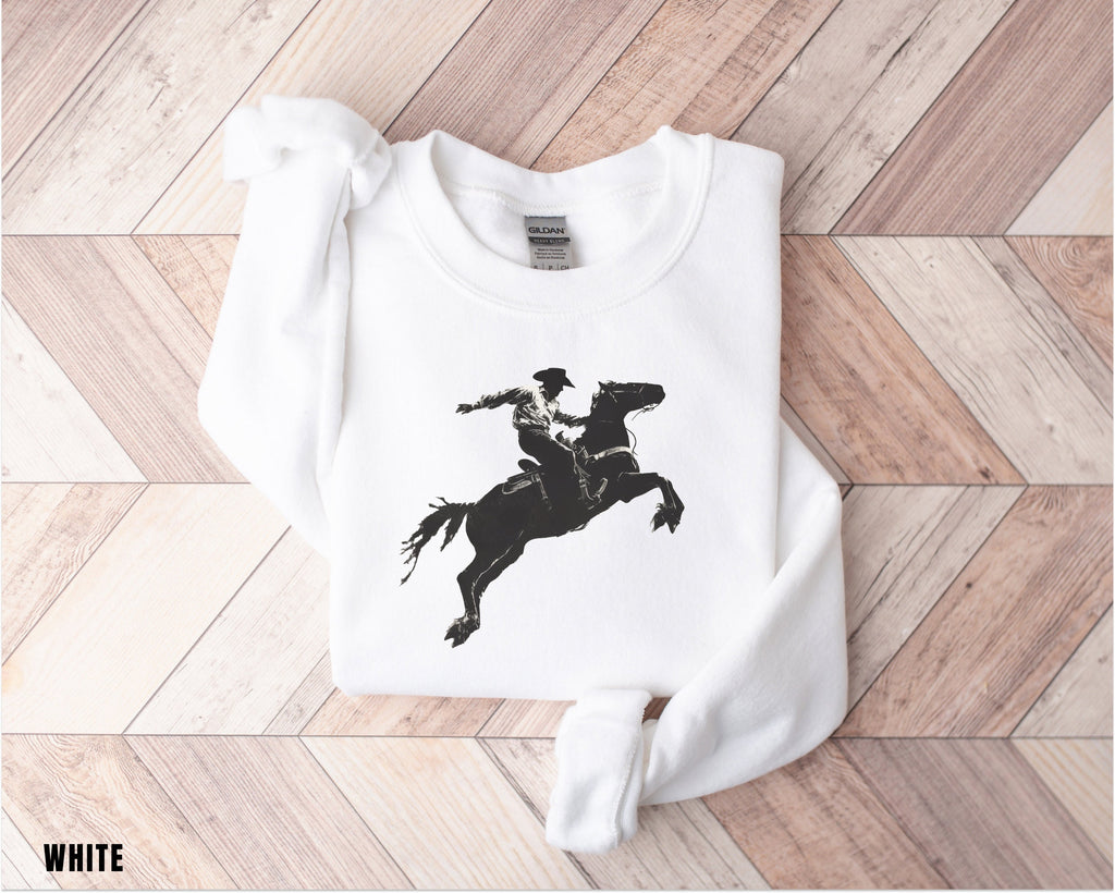 Cowboys Western Sweatshirt, American Western Graphic Crewneck, Rodeo Gift Shirt, Country Sweatshirt, Western Hoodie, Cowgirl Sweater, Horse