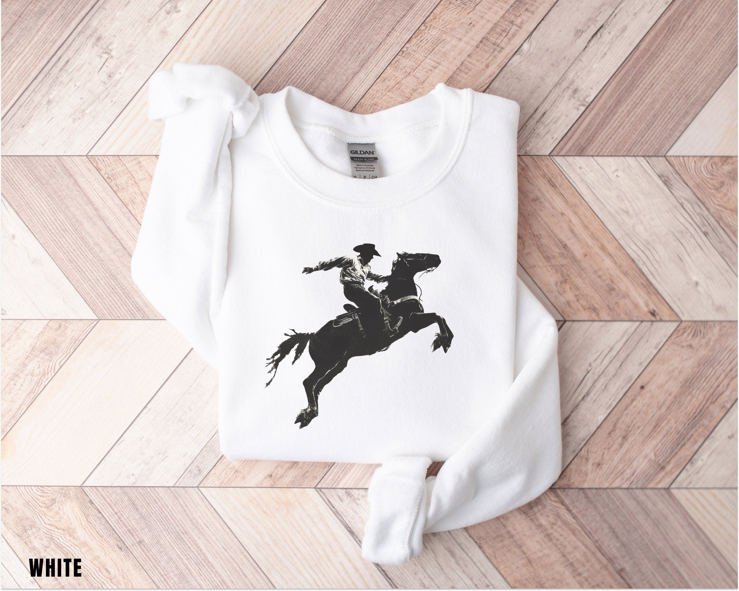 Cowboys Western Sweatshirt, American Western Graphic Crewneck, Rodeo Gift Shirt, Country Sweatshirt, Western Hoodie, Cowgirl Sweater, Horse