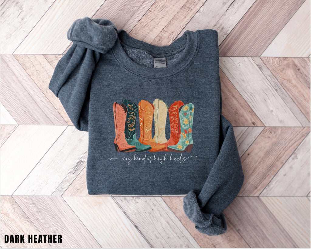 Funny Cowgirl Sweatshirt, Cute Cowboy Boots Shirt, Rodeo Sweatshirt, Country Concert, Western Shirt, Rodeo Shirt, Western, Girlfriend Gift