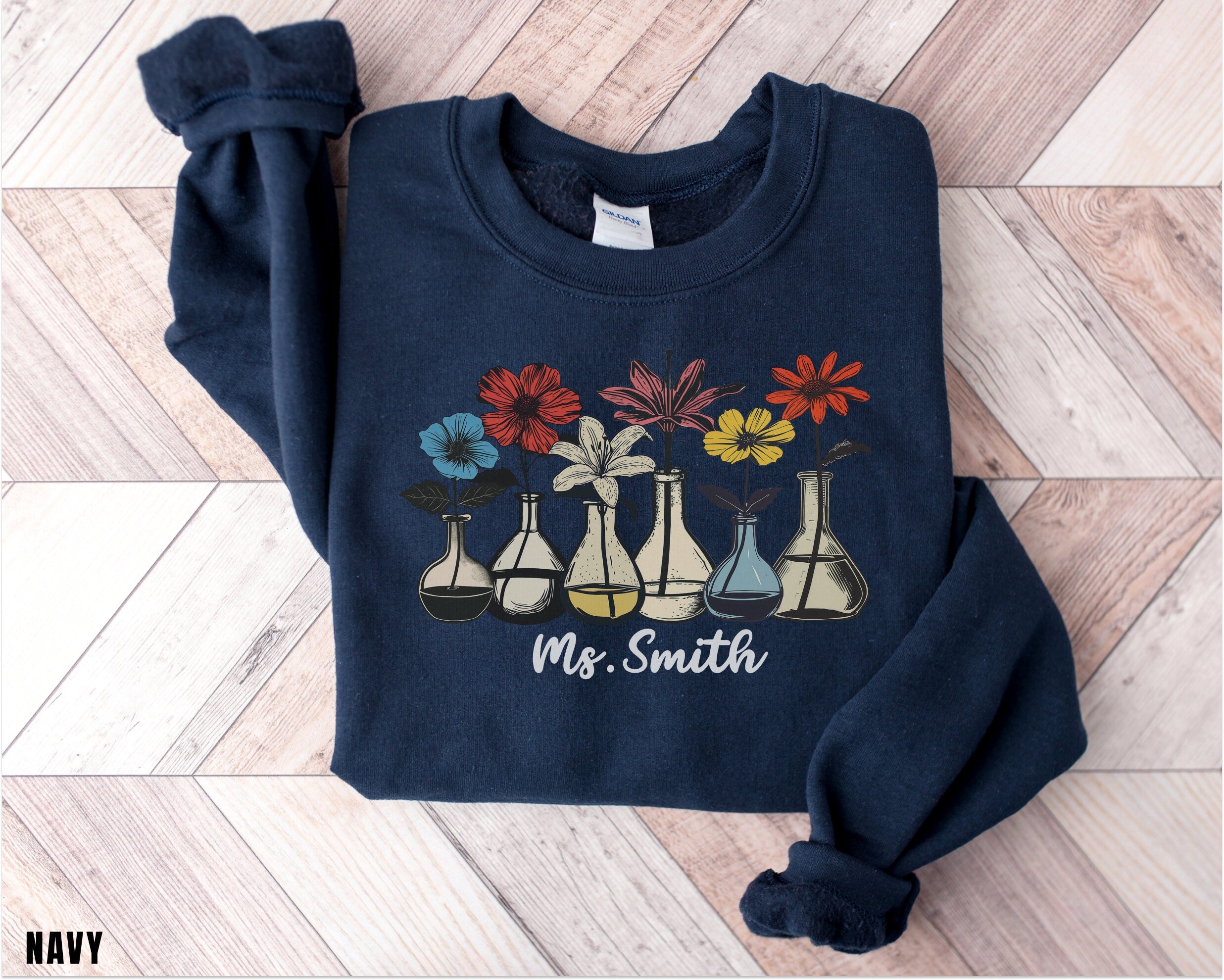 Custom Science Teacher Sweater, Science Shirt, Student Shirt, Cute Teacher Shirt, Gift For Teacher, Back To School Shirt, Chemist, Biology,
