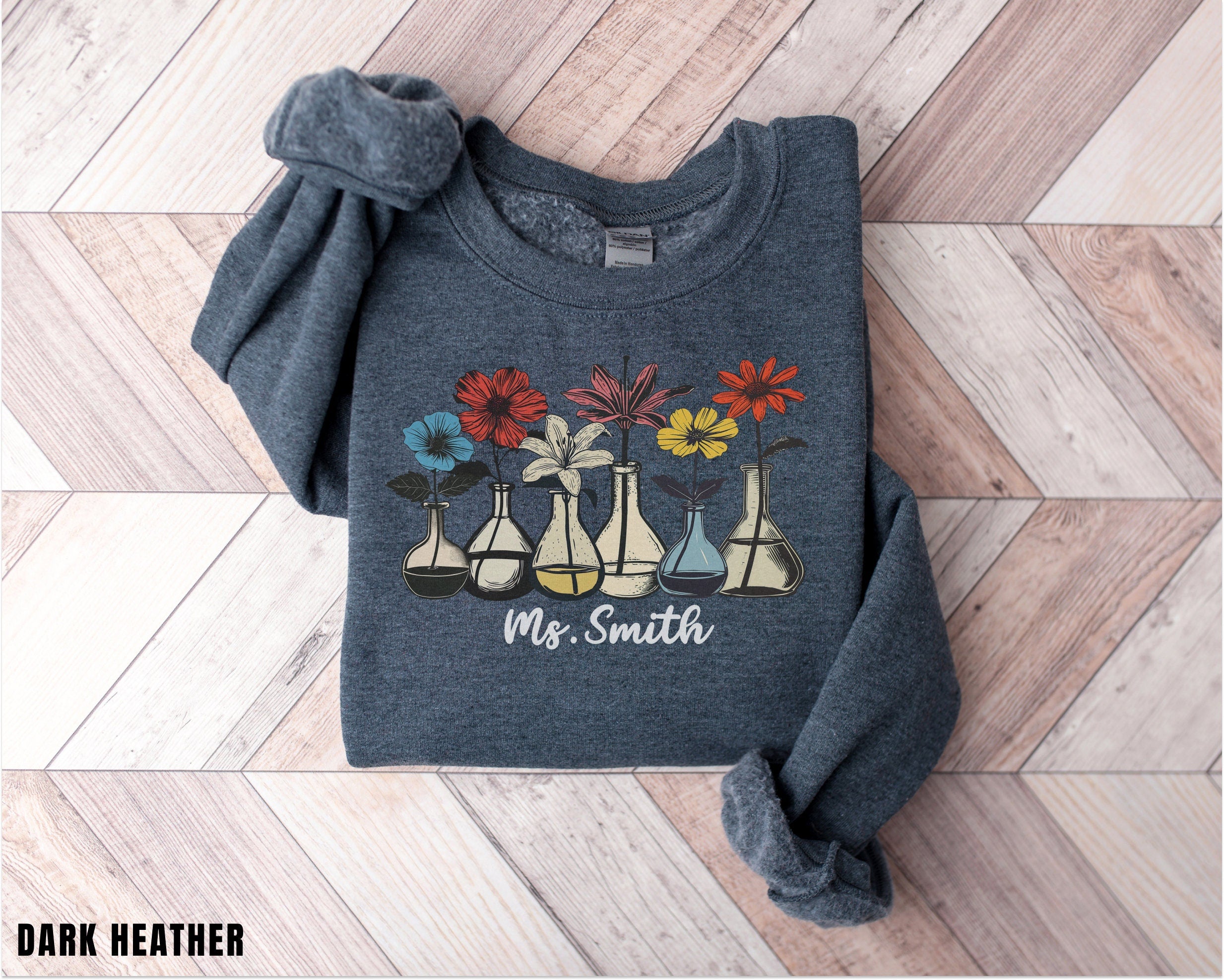 Custom Science Teacher Sweater, Science Shirt, Student Shirt, Cute Teacher Shirt, Gift For Teacher, Back To School Shirt, Chemist, Biology,