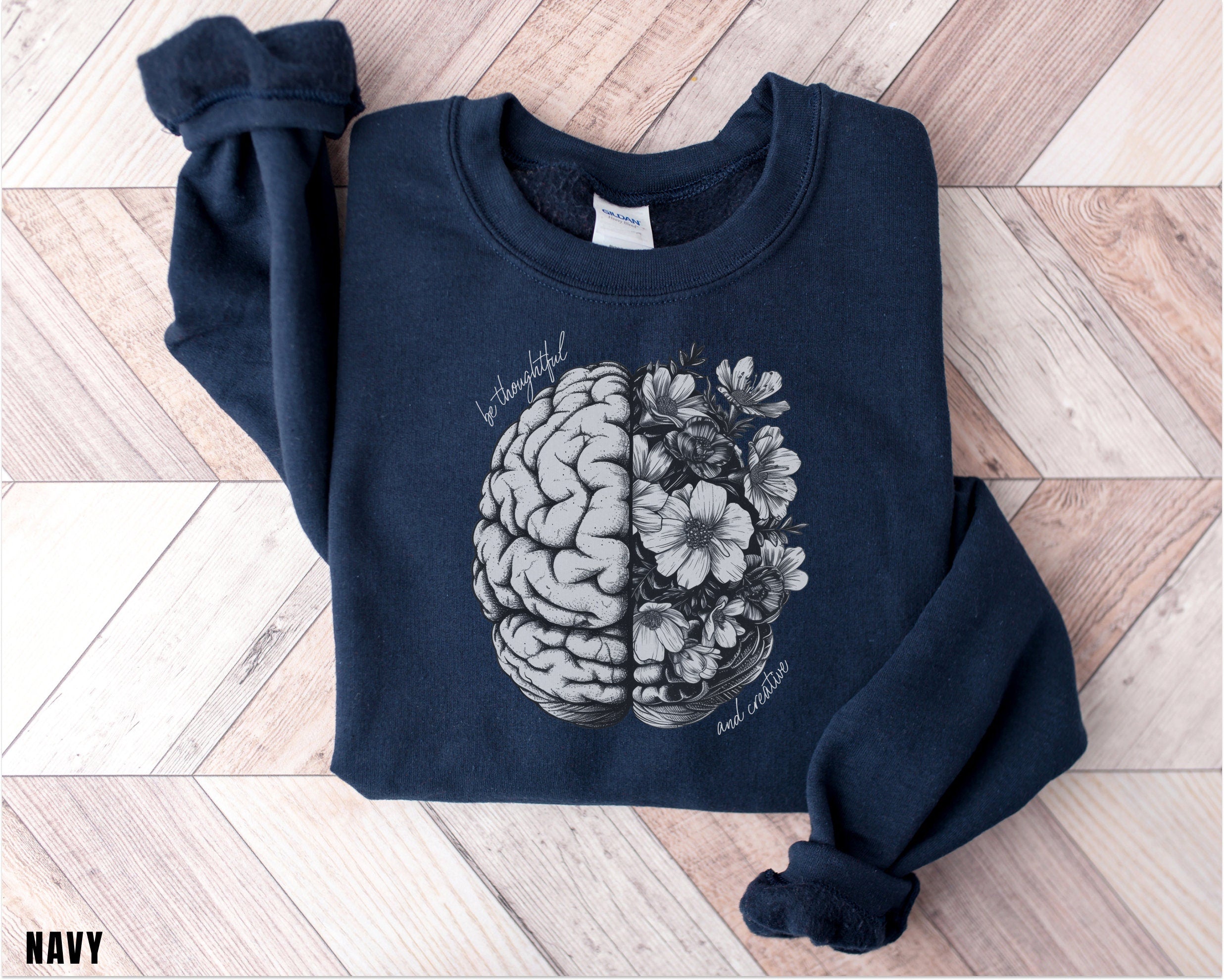 Brain Sweatshirt, Motivational Gift, Positive Saying Sweatshirt, Trendy Sweatshirt, Nurse Gift, Inspirational Gift, Girlfriend Gift