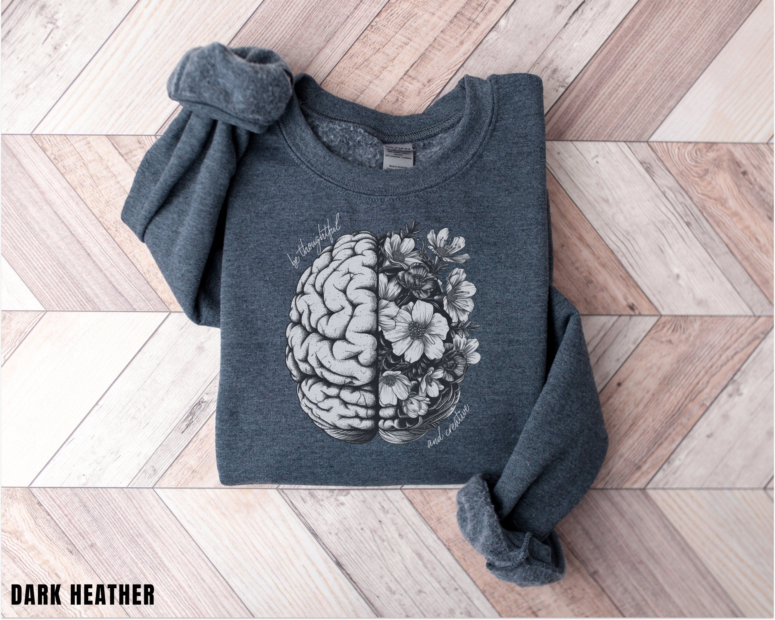 Brain Sweatshirt, Motivational Gift, Positive Saying Sweatshirt, Trendy Sweatshirt, Nurse Gift, Inspirational Gift, Girlfriend Gift