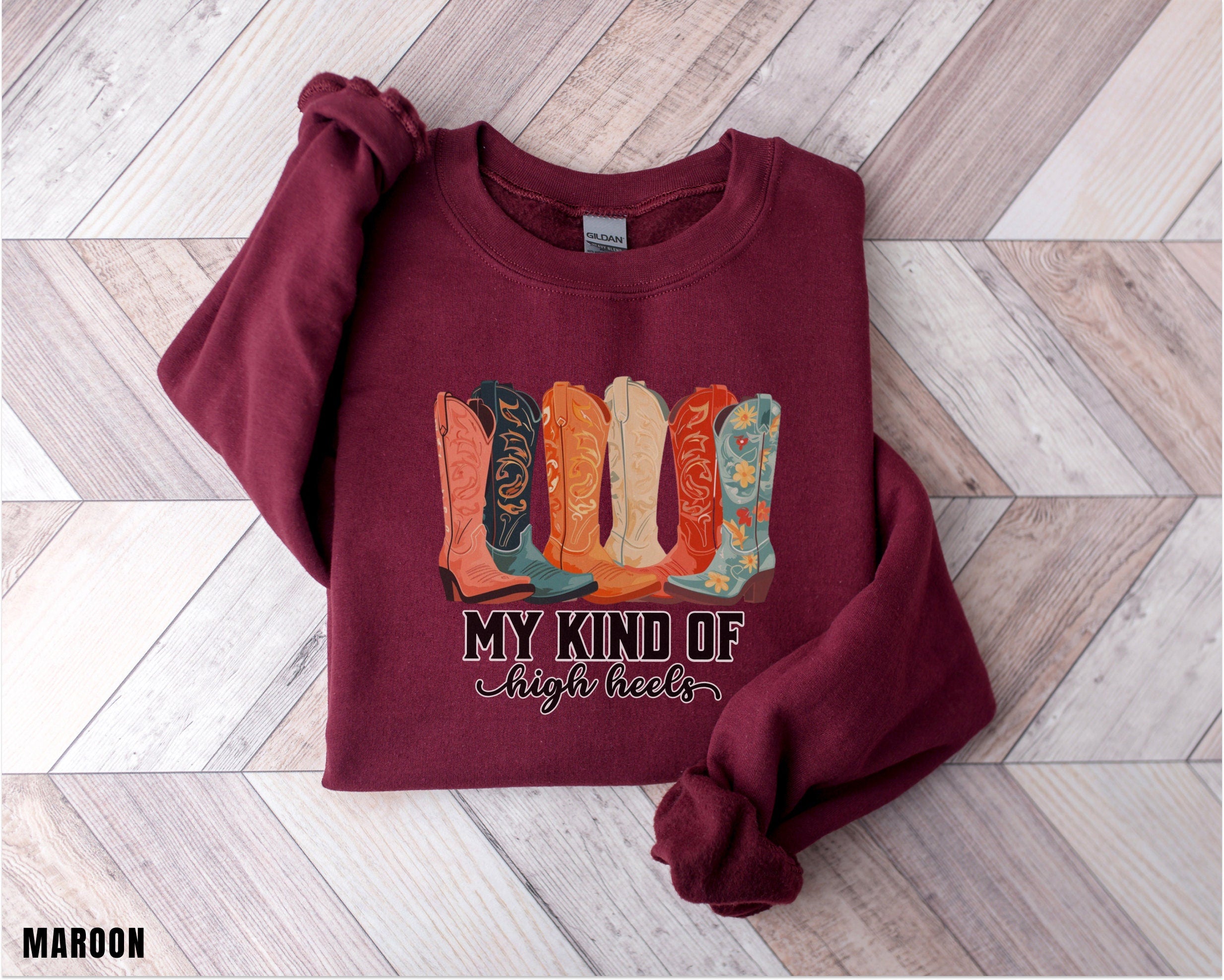 Funny Cowgirl Sweatshirt, Cute Cowboy Boots Shirt, Rodeo Sweatshirt, Country Concert, Western Shirt, Rodeo Shirt, Western, Girlfriend Gift