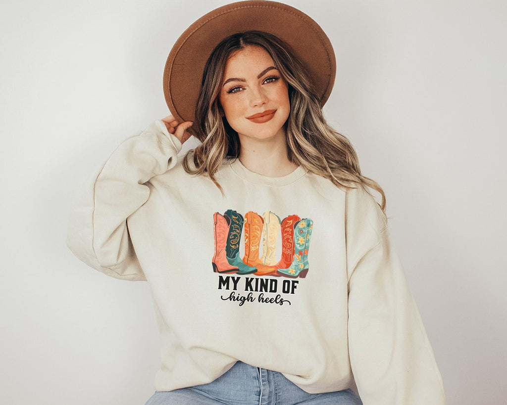 Funny Cowgirl Sweatshirt, Cute Cowboy Boots Shirt, Rodeo Sweatshirt, Country Concert, Western Shirt, Rodeo Shirt, Western, Girlfriend Gift