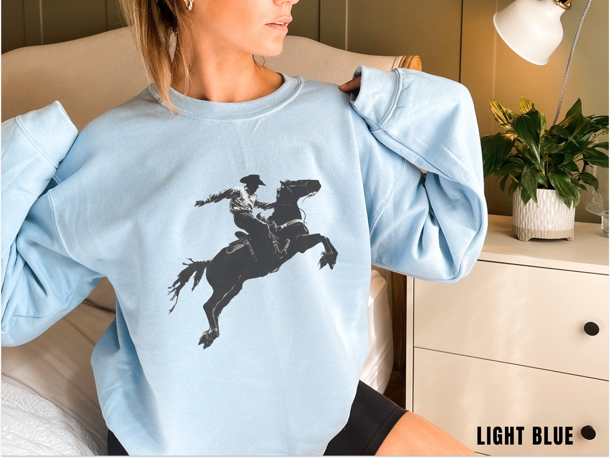 Cowboys Western Sweatshirt, American Western Graphic Crewneck, Rodeo Gift Shirt, Country Sweatshirt, Western Hoodie, Cowgirl Sweater, Horse
