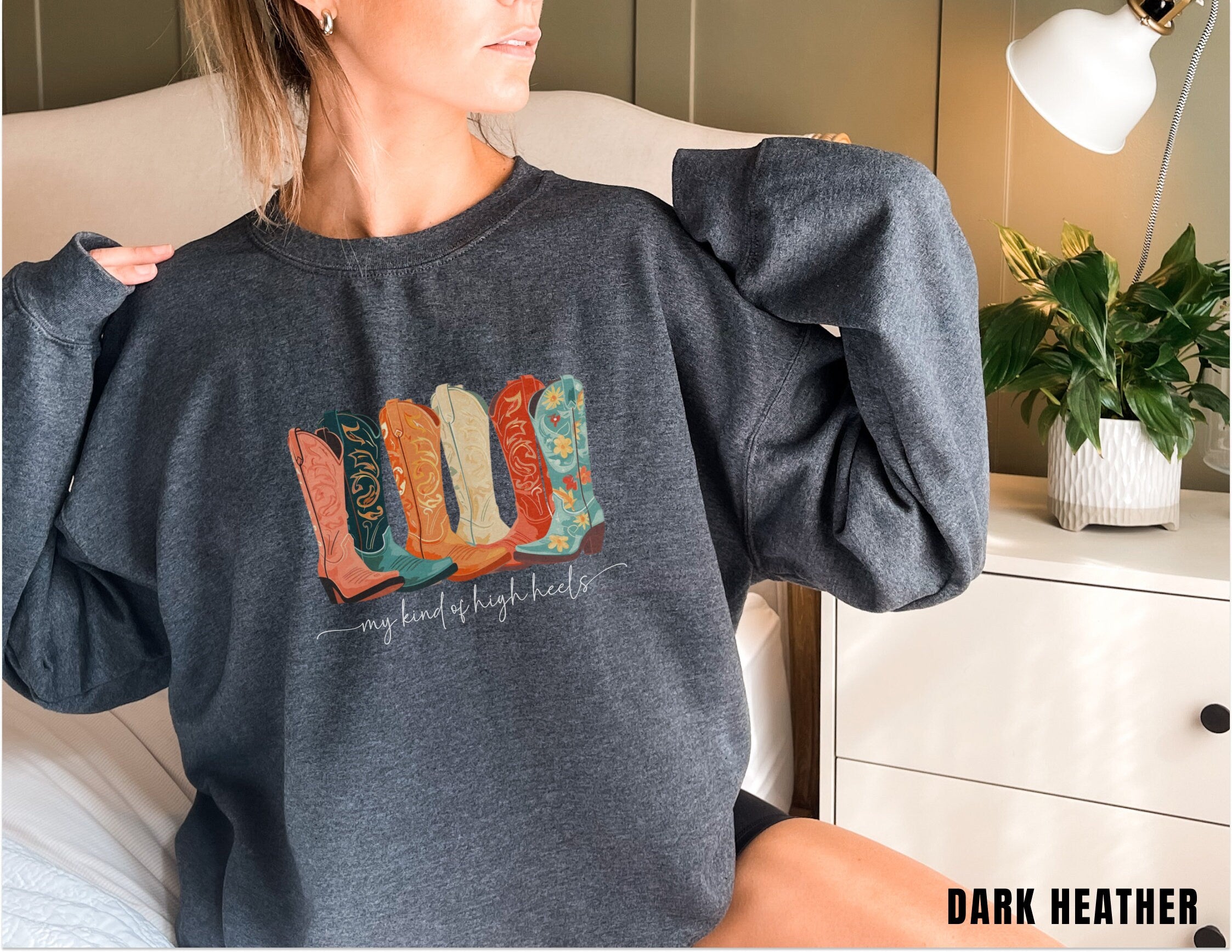 Funny Cowgirl Sweatshirt, Cute Cowboy Boots Shirt, Rodeo Sweatshirt, Country Concert, Western Shirt, Rodeo Shirt, Western, Girlfriend Gift