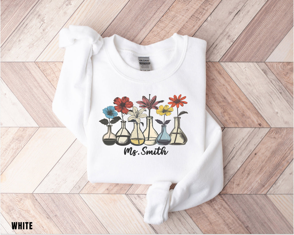 Custom Science Teacher Sweater, Science Shirt, Student Shirt, Cute Teacher Shirt, Gift For Teacher, Back To School Shirt, Chemist, Biology,