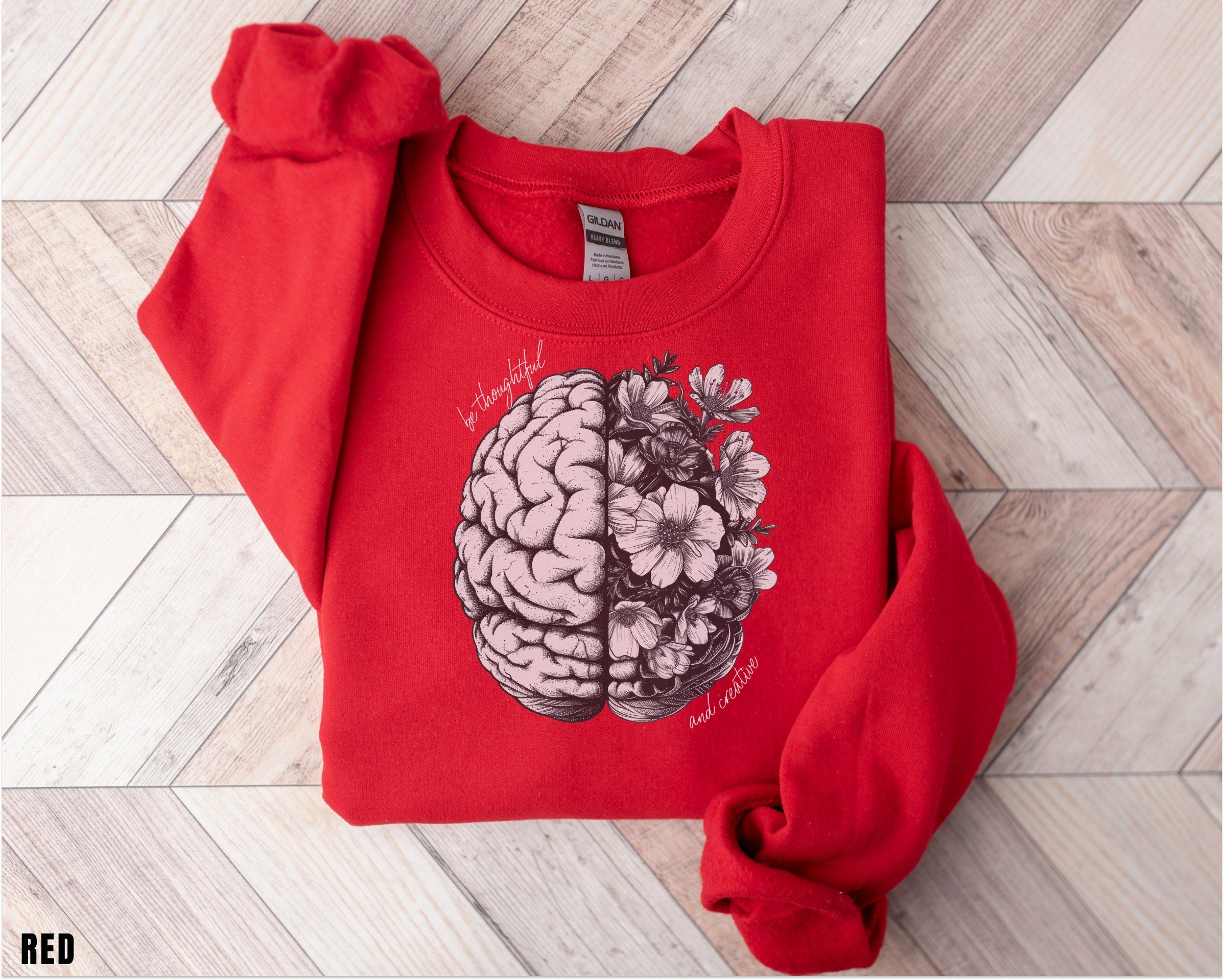 Brain Sweatshirt, Motivational Gift, Positive Saying Sweatshirt, Trendy Sweatshirt, Nurse Gift, Inspirational Gift, Girlfriend Gift