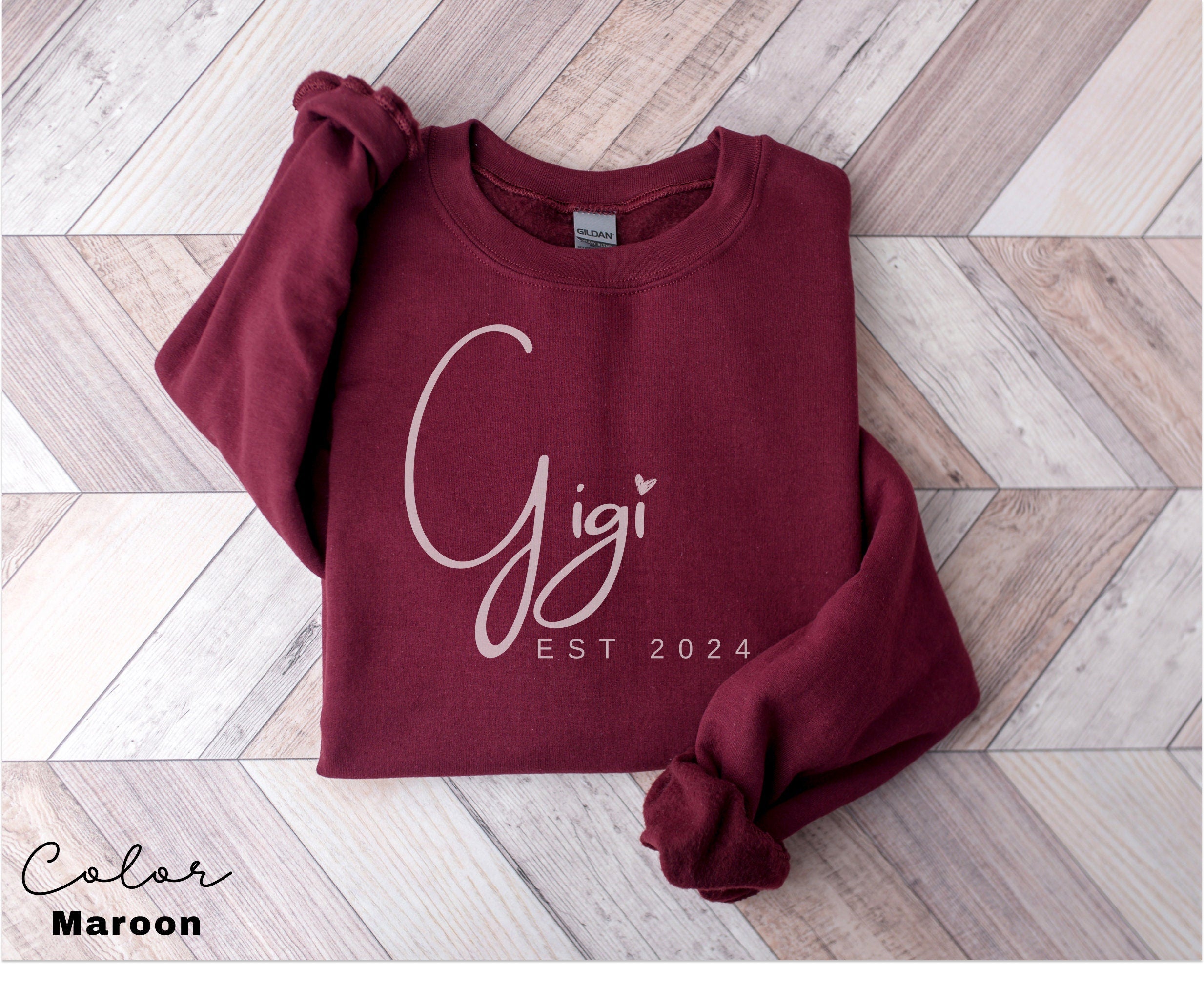 Personalized Gigi Sweatshirt, Gigi With Grandkids Names Hoodie, Gift For New Gigi, Custom sweatshirt, Gift for grandma, Grandmother Gift