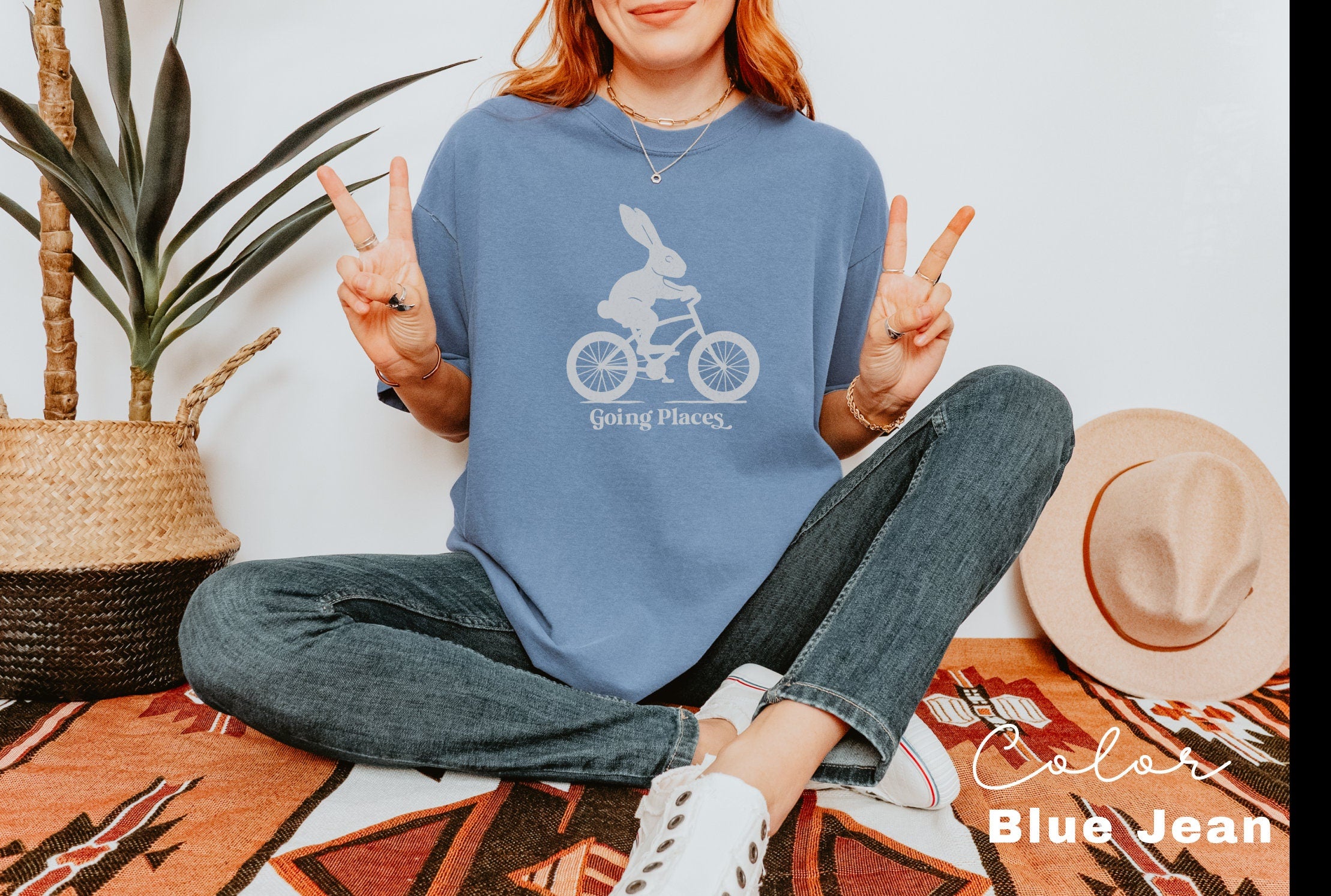 Motivational Shirt, Positive Saying Shirt, Bunny Rabbit Bike, Easter Shirt, Self Love Tshirt, Going Place Inspirational, Boss Mom