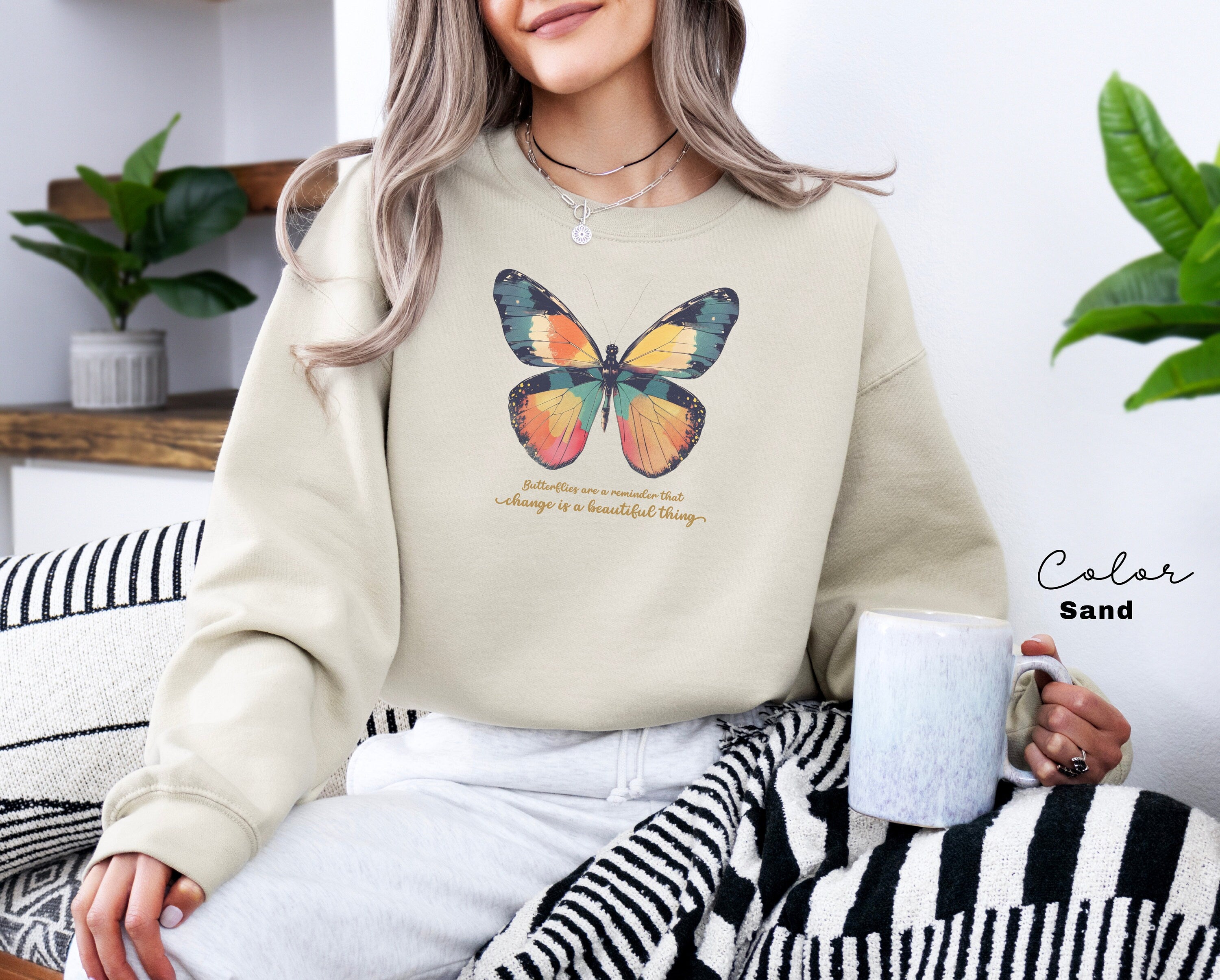 Cottagecore Butterfly Sweatshirt, Mental Health Matters, Terapist Sweatshirt, Be Kind to Your Mind Sweater, Awareness Shirt, Psychologist