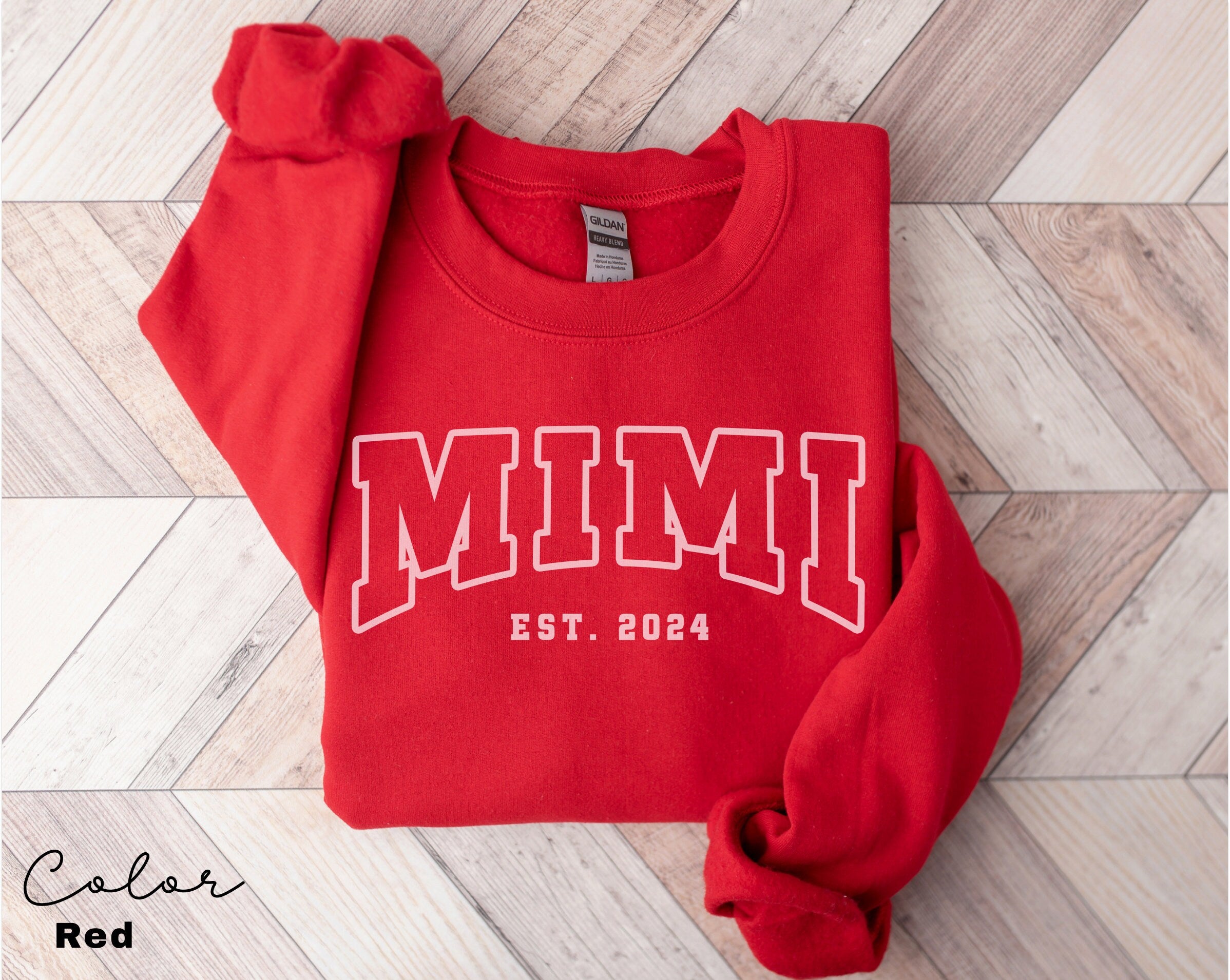 MIMI Sweatshirt, Personalized Mimi Sweatshirt, Grandma-life, Mimi Shirt, Mother's Day Shirts, New Mom Shirt, Est Pregnancy Reveal, Mimi Gift